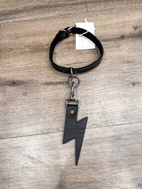 Walter Van Beirendonck AW22 "Bolt + Hook" Leather Keychain & Dog Collar Set